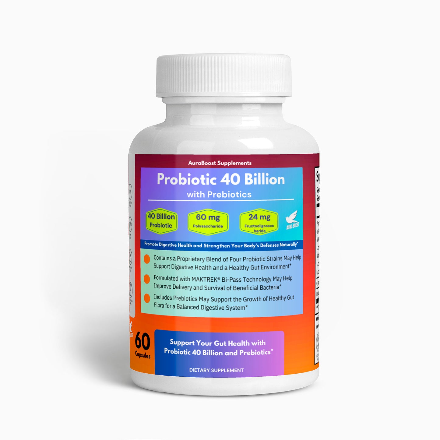 Probiotic 40 Billion with Prebiotics