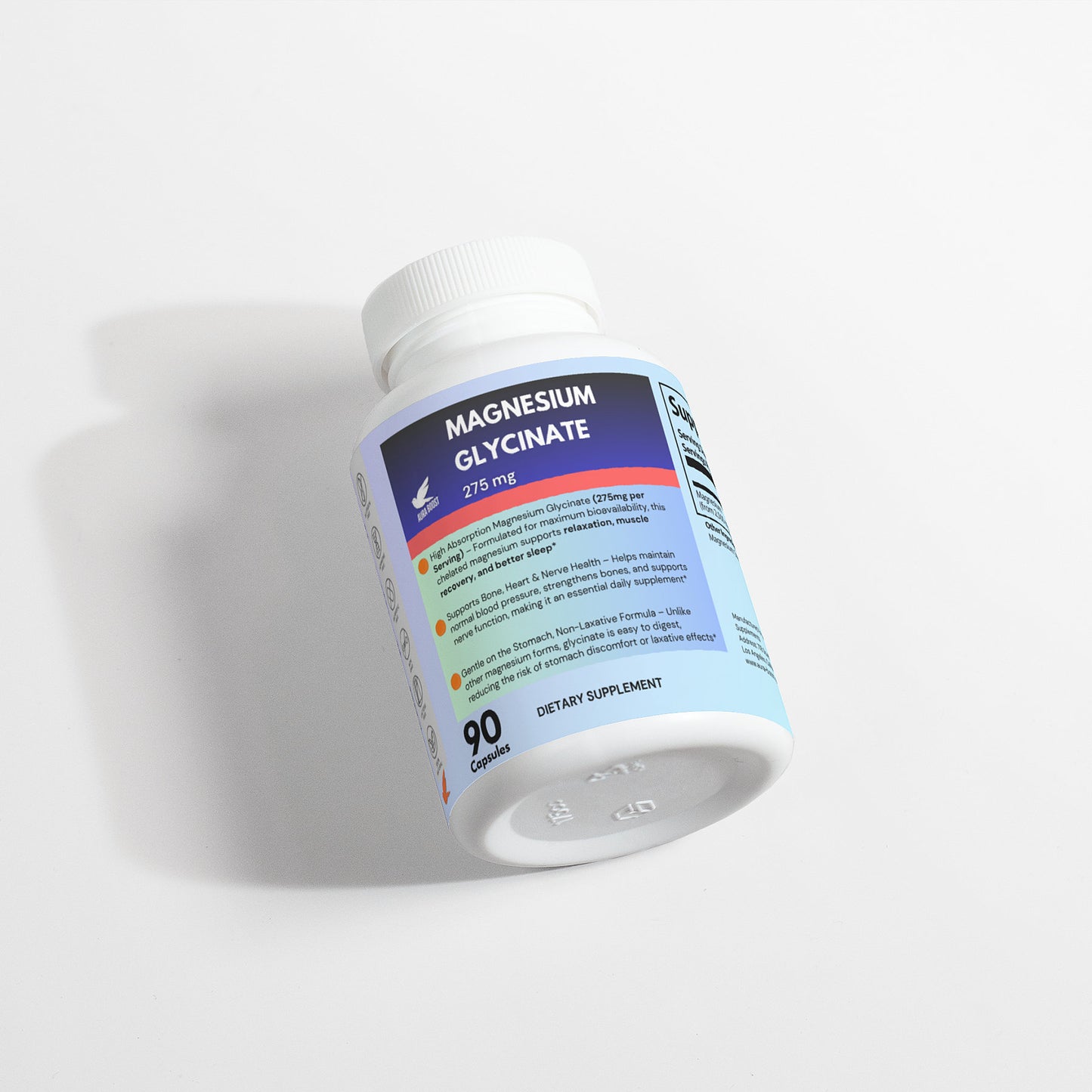Magnesium Glycinate Capsules - 200mg High Absorption Magnesium