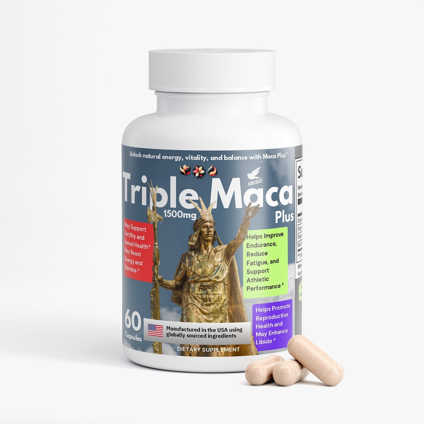 Triple Maca Plus 1500mg Pro Formula