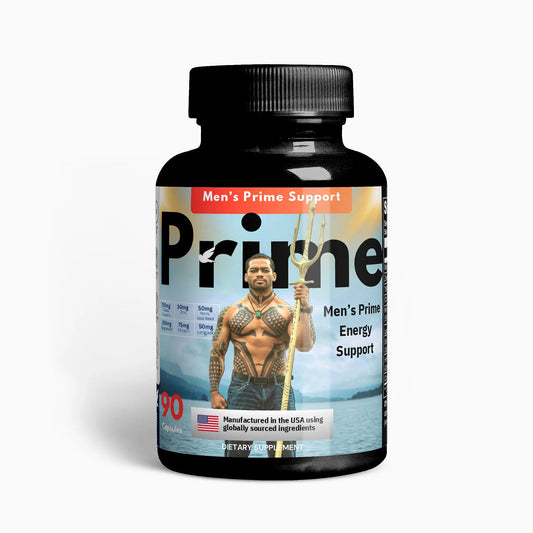 Men’s Prime Energy Support | Herbal Complex with Tribulus, Longjack, Saw Palmetto & Zinc | 90 Capsules | Made in USA