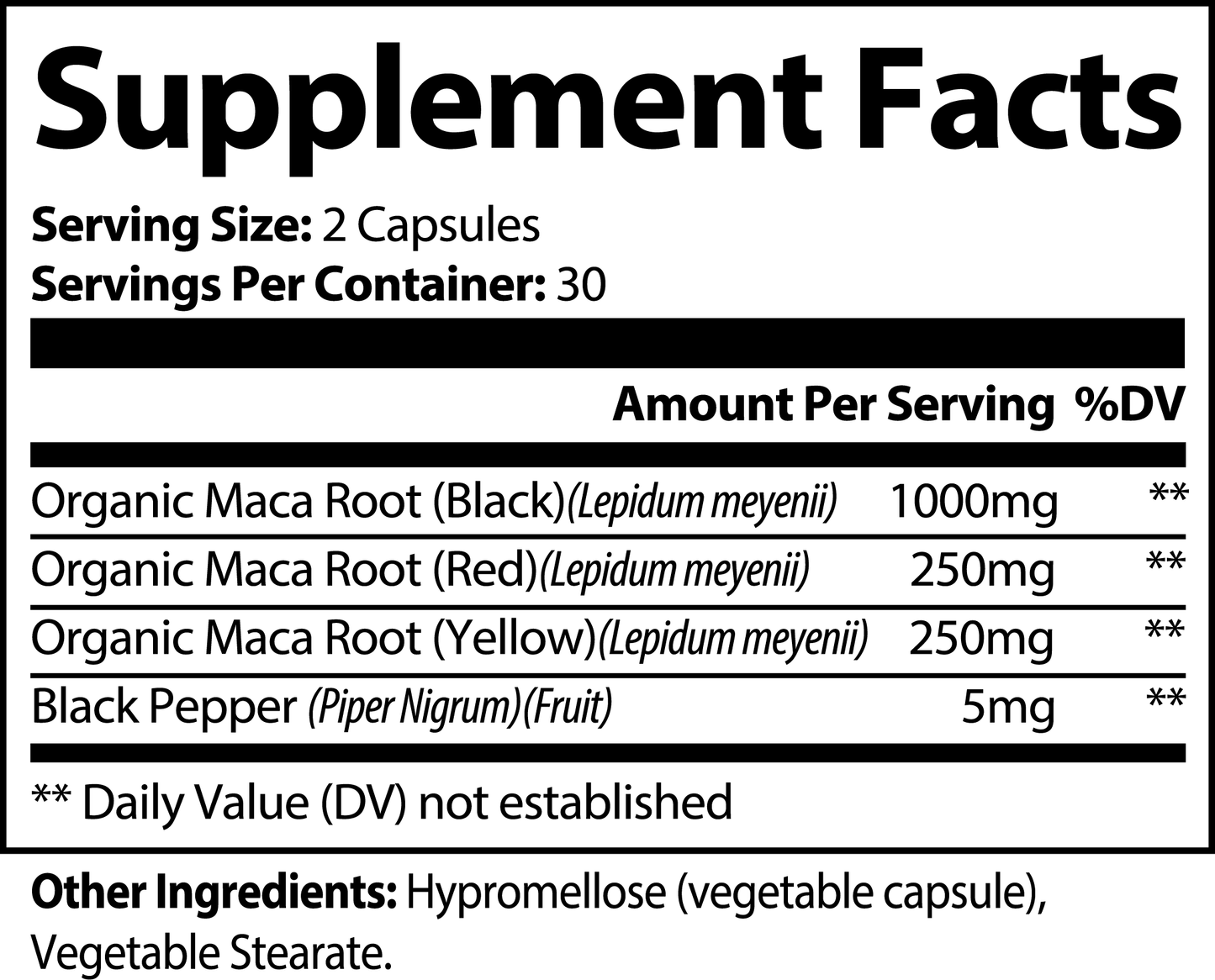 Triple Maca Plus 1500mg Pro Formula