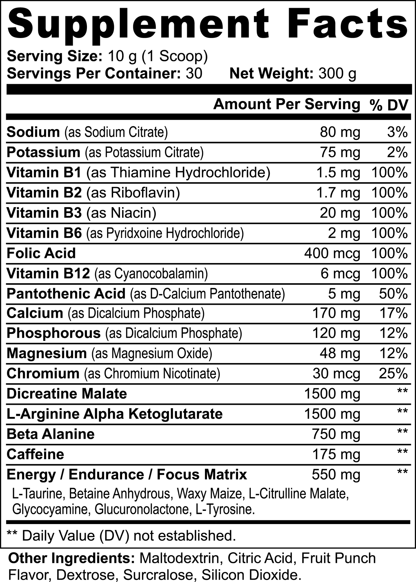 Nitric Shock Pre-Workout Supplement