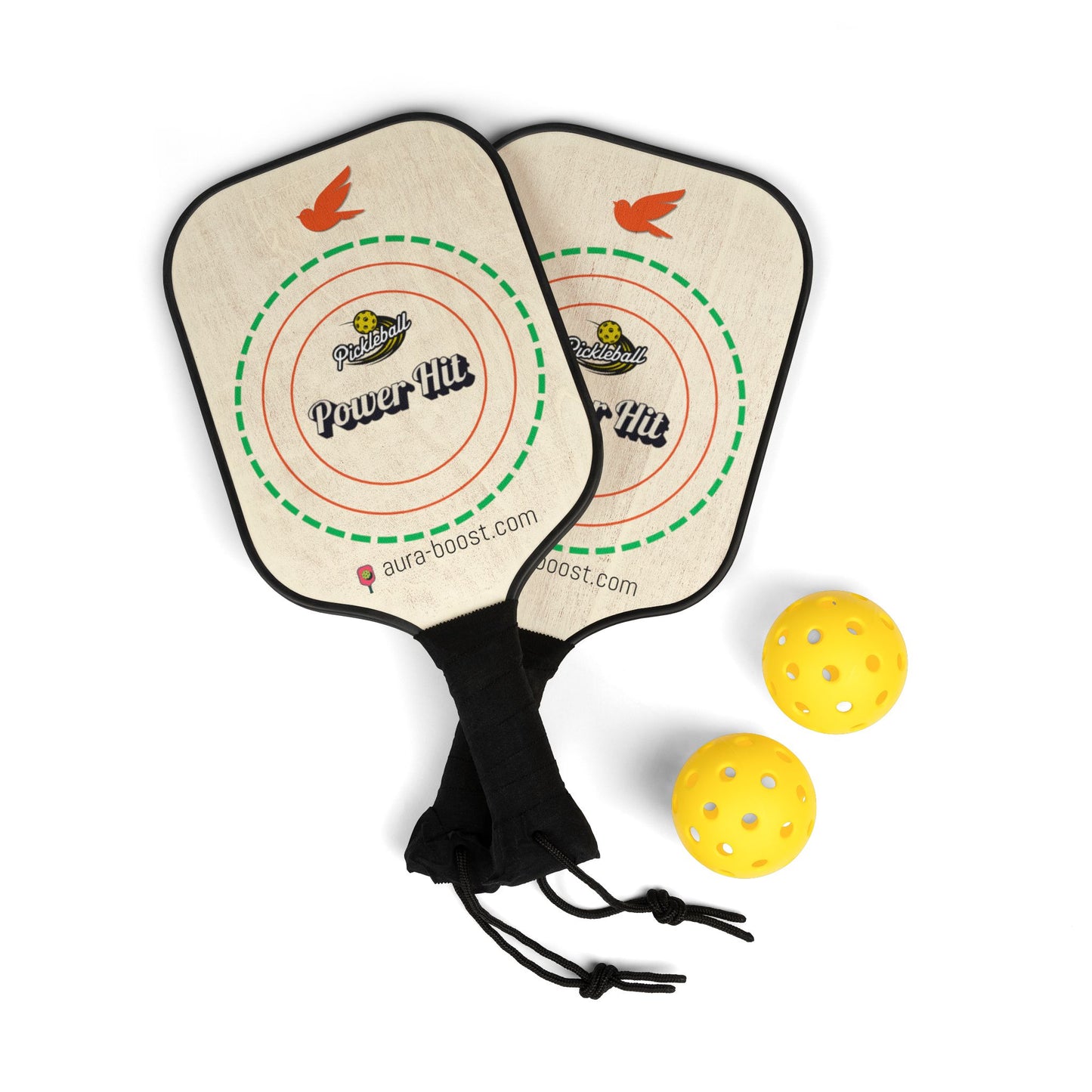 The Aura Boost Vibrant Pickleball Set (Complete 2-Paddle Kit)
